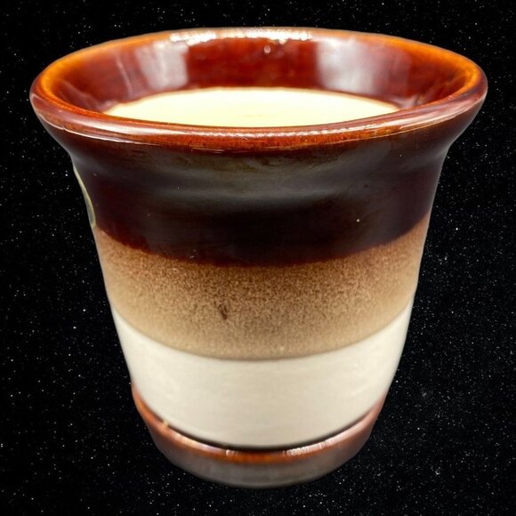 Hand Crafted CPD Natural White Clay Art Pottery Small Planter 4”T 4”W - Picture 4 of 6